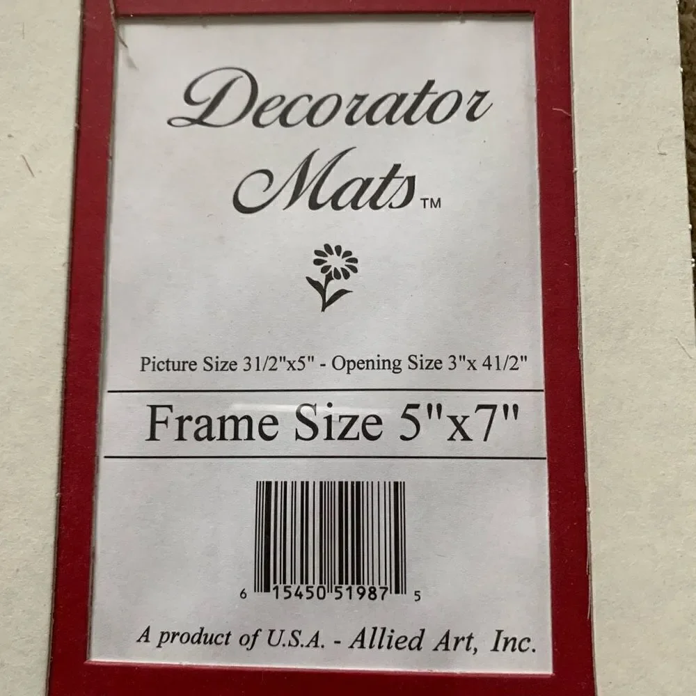 5 Frame Size 5”x7” Decorator Mats *New*